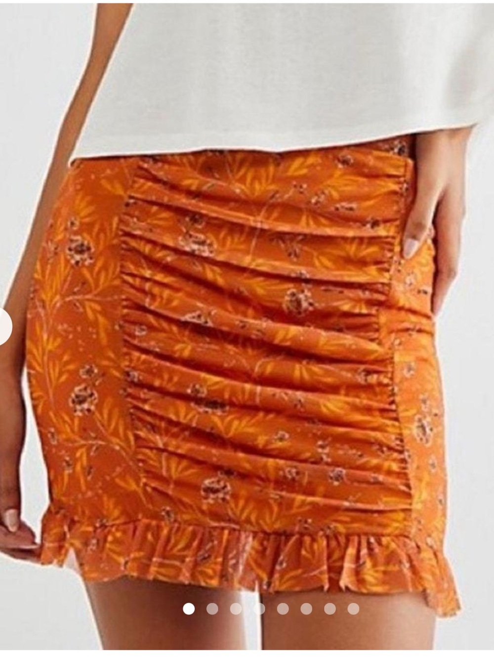 Free People Romani Mesh Ruffle skirt
